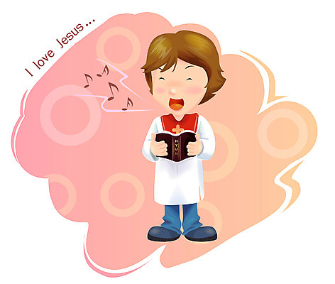 EPS 남자 기독교 종교 초등학생 어린이 음악 일러스트 노래 한명 사람 소년 10대 교회 찬송가 정방 찬양 성가대 남자만 남자한명만 십대만 십대남자만 십대남자한명만 국내일러스트 1 학생 종교건축 청소년 문화예술 건물 합창 파일형식 벡터