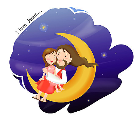 EPS 여자 남자 기독교 종교 어린이 일러스트 사람 소녀 성인 야외 두명 교회 달 기도 양 예수 하나님 야간 찬양 복음 사도 국내일러스트 자연요소 포유류 종교건축 건물 신_종교 파일형식 벡터