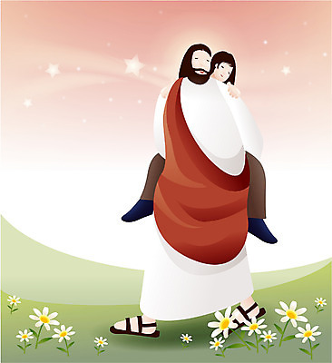 EPS 여자 남자 별 기독교 종교 어린이 일러스트 한명 사람 소녀 20대 성인 야외 교회 믿음 예수 국내일러스트 자연요소 1 감정 종교건축 청년 건물 신_종교 파일형식 벡터