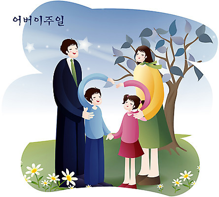 EPS 나무 여자 남자 꽃 딸 기독교 종교 아들 일러스트 가족 엄마 사람 여러명 야외 교회 믿음 하트 예수 아빠 어버이날 어버이주일 국내일러스트 모양 식물 기념일 감정 다수 관계 종교건축 건물 신_종교 파일형식 벡터