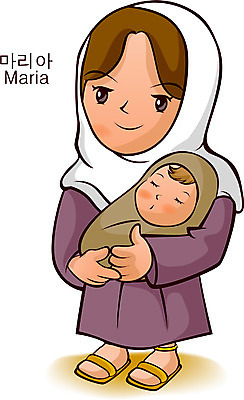 EPS 여자 남자 기독교 종교 일러스트 사람 두명 아기 종교캐릭터 마리아 일러캐릭터 캐릭터 파일형식 벡터