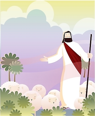 EPS 전신 나무 구름 남자 기독교 종교 일러스트 지팡이 하늘 사랑 한명 서기 사람 20대 성인 야외 교회 양 예수 남자만 남자한명만 성인남자만 청년만 청년남자만 청년남자한명만 성인한명만 성인남자한명만 성인만 국내일러스트 자연요소 식물 1 감정 포유류 종교건축 모션 청년 건물 신_종교 파일형식 벡터