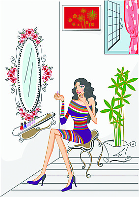 EPS 모델 우먼라이프 라이프스타일 웰빙 여자 패션 화분 의자 일러스트 실내 한명 사람 20대 성인 쇼핑 화장 뷰티 화장품 거울 미용실 백화점 머리손질 상업시설 여자만 여자한명만 성인여자만 청년만 청년여자만 성인한명만 청년여자한명만 성인여자한명만 성인만 국내일러스트 1 가구 청년 내부 생활 상점 뷰티샵 시설 상업 파일형식 벡터