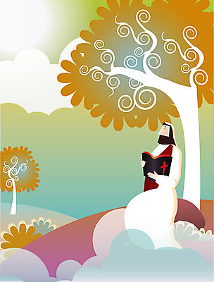 EPS 전신 나무 구름 남자 기독교 종교 일러스트 하늘 한명 사람 앉기 20대 성인 야외 교회 성경 예수 남자만 남자한명만 성인남자만 청년만 청년남자만 청년남자한명만 성인한명만 성인남자한명만 성인만 국내일러스트 자연요소 식물 1 종교용품 종교건축 모션 청년 건물 신_종교 파일형식 벡터