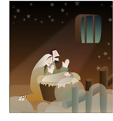 EPS 여자 남자 별 기독교 종교 일러스트 실내 사람 세명 교회 기도 아기 출산 예수 야간 달빛 헛간 마굿간 국내일러스트 자연요소 종교건축 내부 건물 달 신_종교 저장고 외양간 파일형식 벡터