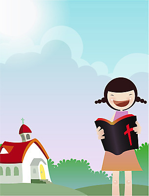 EPS 주간 여자 기독교 종교 초등학생 어린이 십자가 일러스트 하늘 한명 서기 사람 소녀 상반신 야외 태양 교회 성경 예수 여자만 여자한명만 소녀만 소녀한명만 국내일러스트 자연요소 1 학생 종교용품 종교건축 모션 건물 신_종교 어린이만 파일형식 벡터