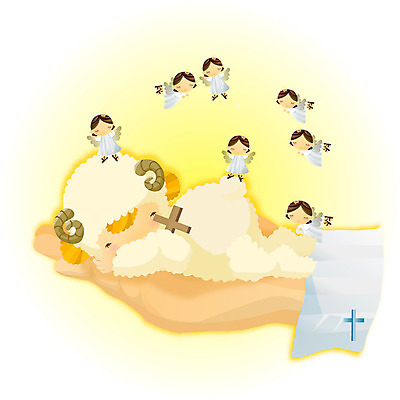 EPS 동물 척추동물 육지동물 손 기독교 종교 십자가 신체 일러스트 포유류 천사 손바닥 신체부위 교회 잠 양 예수 수면 국내일러스트 종교건축 사람 건물 물 신_종교 파일형식 벡터