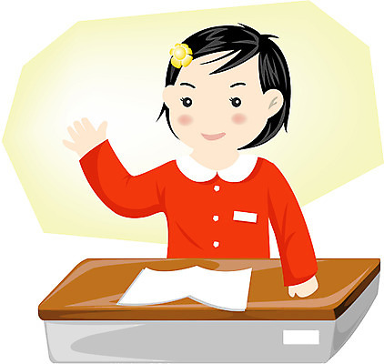 EPS 클립아트 학생 여자 어린이교육 교육 초등학생 어린이 일러스트 교실 학교 수업 한명 사람 소녀 상반신 스쿨라이프 퀴즈 발표 질문 책상 여자만 여자한명만 어린이만 소녀만 소녀한명만 국내일러스트 1 라이프스타일 가구 파일형식 벡터