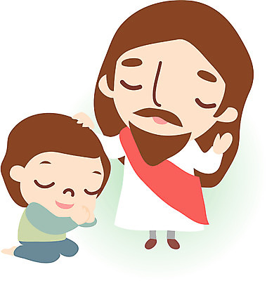 EPS 전신 클립아트 여자 남자 기독교 종교 어린이 일러스트 사람 소년 두명 교회 기도 예수 종교캐릭터 일러캐릭터 캐릭터 종교건축 건물 신_종교 파일형식 벡터