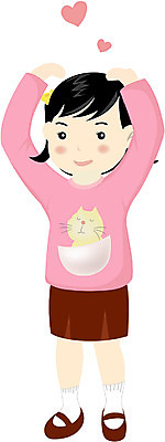 EPS 전신 클립아트 여자 감정 초등학생 어린이 일러스트 사랑 한명 서기 사람 소녀 이벤트 하트 여자만 여자한명만 어린이만 소녀만 소녀한명만 국내일러스트 모양 1 학생 모션 파일형식 벡터