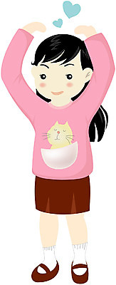 EPS 전신 클립아트 여자 감정 초등학생 어린이 일러스트 사랑 한명 서기 사람 소녀 이벤트 하트 여자만 여자한명만 어린이만 소녀만 소녀한명만 국내일러스트 모양 1 학생 모션 파일형식 벡터