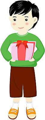 EPS 전신 클립아트 남자 초등학생 어린이 일러스트 선물 사랑 한명 서기 사람 이벤트 소년 선물상자 생일 남자만 남자한명만 어린이만 소년만 소년한명만 국내일러스트 1 학생 기념일 감정 모션 상자 파일형식 벡터