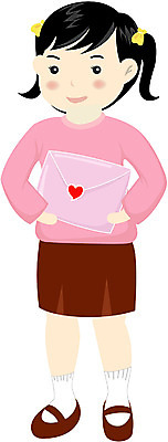 EPS 전신 클립아트 여자 감정 초등학생 어린이 일러스트 사랑 한명 서기 사람 소녀 이벤트 하트 러브레터 편지 여자만 여자한명만 어린이만 소녀만 소녀한명만 국내일러스트 모양 1 학생 모션 파일형식 벡터