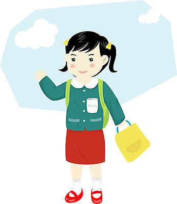 EPS 주간 전신 클립아트 학생 여자 어린이교육 교육 초등학생 어린이 일러스트 책가방 한명 서기 사람 소녀 야외 스쿨라이프 입학 시작 여자만 여자한명만 어린이만 소녀만 소녀한명만 국내일러스트 자연요소 1 라이프스타일 가방 학교 모션 파일형식 벡터