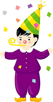 EPS 전신 클립아트 남자 초등학생 어린이 일러스트 한명 서기 사람 이벤트 소년 파티 고깔모자 광대 피에로 꽃가루 남자만 남자한명만 어린이만 소년만 소년한명만 국내일러스트 모자_잡화 1 학생 모션 가루 파일형식 벡터