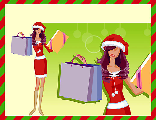 EPS 모델 여자 포즈 크리스마스 일러스트 산타옷 선물 한명 사람 20대 성인 쇼핑 쇼핑백 섹시 산타클로스 화려 여자만 여자한명만 성인여자만 청년만 청년여자만 성인한명만 청년여자한명만 성인여자한명만 성인만 국내일러스트 1 옷 기념일 컨셉 가방 청년 파일형식 벡터