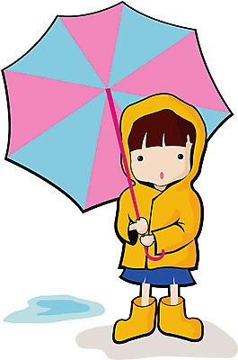 EPS 클립아트 여자 남자 초등학생 어린이 일러스트 우산 자연 날씨 한명 사람 소년 비 우비 어린이만 소녀_어린이 국내일러스트 자연요소 1 학생 옷 생태계 파일형식 벡터