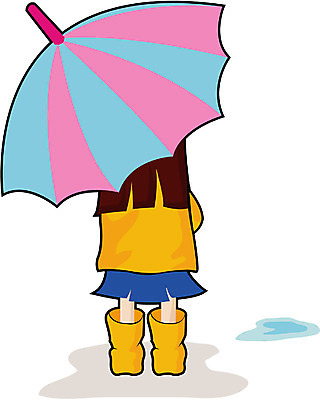 EPS 클립아트 여자 초등학생 어린이 일러스트 우산 자연 날씨 한명 사람 비 우비 여자만 여자한명만 어린이만 소녀만 소녀한명만 소녀_어린이 국내일러스트 자연요소 1 학생 옷 생태계 파일형식 벡터