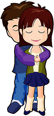 EPS 전신 클립아트 부부 커플 여자 교육 남자 대학생 일러스트 안기 포옹 화이트데이 발렌타인데이 사랑 서기 사람 성인 두명 성인만 국내일러스트 학생 감정 관계 모션 데이이벤트 파일형식 벡터