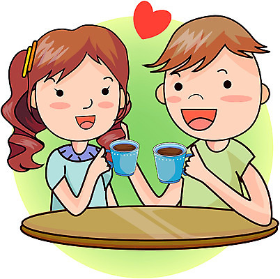 EPS 클립아트 커플 여자 남자 감정 커피 데이트 일러스트 화이트데이 발렌타인데이 사랑 사람 앉기 상반신 성인 두명 하트 차 성인만 국내일러스트 모양 음료 관계 모션 데이이벤트 파일형식 벡터