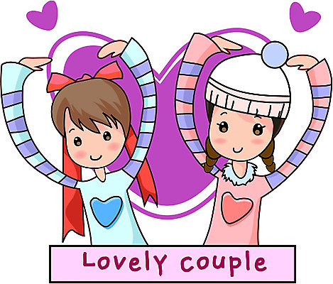 EPS 클립아트 커플 여자 남자 감정 일러스트 화이트데이 발렌타인데이 선물 사랑 사람 이벤트 상반신 성인 두명 하트 성인만 국내일러스트 모양 관계 데이이벤트 파일형식 벡터