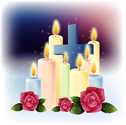 EPS 클립아트 기독교 종교 십자가 일러스트 초 촛불 종교용품 기독교용품 사람없음 빛 장미 국내일러스트 꽃 파일형식 벡터