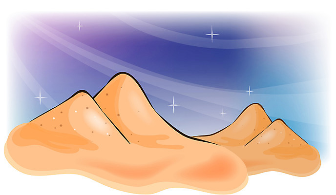 EPS 클립아트 기독교 일러스트 자연 천사 풍경 사람없음 야외 사막 야간 국내일러스트 자연요소 종교 생태계 파일형식 벡터