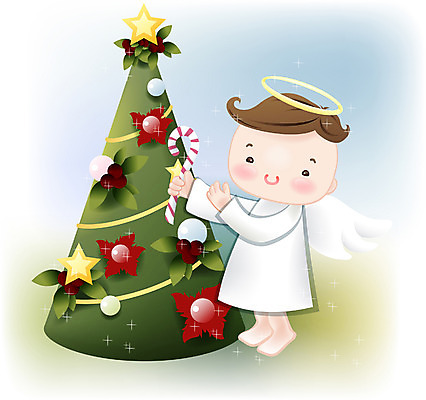 EPS 클립아트 기념일 남자 기독교 종교 초등학생 어린이 크리스마스 일러스트 천사 한명 사람 소년 장식 크리스마스트리 남자만 남자한명만 어린이만 소년만 소년한명만 국내일러스트 1 학생 이벤트 파일형식 벡터
