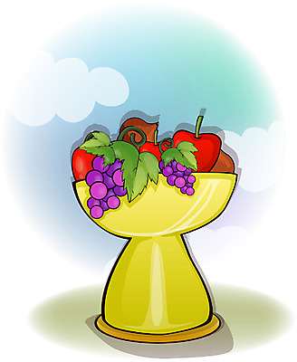 EPS 클립아트 식물 기독교 종교 과일 일러스트 천사 사람없음 추수감사절 국내일러스트 파일형식 벡터