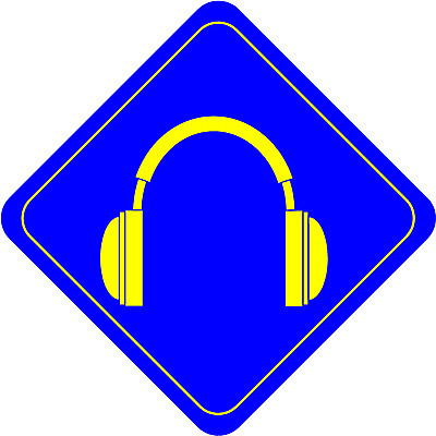 EPS 음악 컬러 음향기기 일러스트 사람없음 파란색 한개 노란색 사각형 헤드폰 헤드셋 음악감상 심볼 오브젝트 마름모 국내일러스트 도형 1 문화예술 전자제품 감상 파일형식 벡터