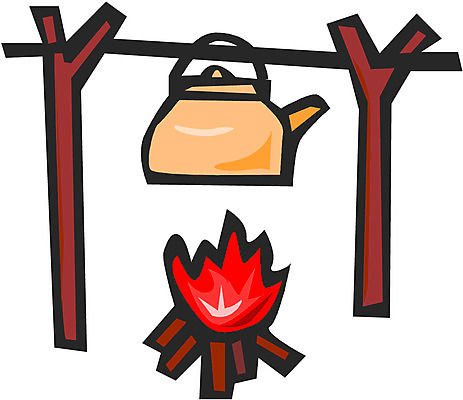 EPS 음식 여행 생활용품 일러스트 주전자 휴가 요리 사람없음 캠핑 솥 모닥불 취사 국내일러스트 주방용품 불 레저 오브젝트 요리중 파일형식 벡터