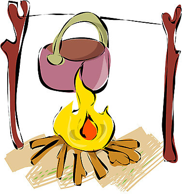 EPS 클립아트 음식 여행 생활용품 일러스트 휴가 요리 사람없음 캠핑 솥 냄비 모닥불 취사 국내일러스트 주방용품 불 레저 오브젝트 요리중 파일형식 벡터