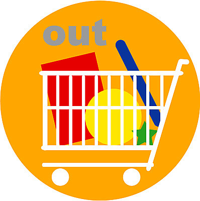 EPS 문자 기호 알파벳 영어 별 일러스트 사람없음 쇼핑 장보기 컬러풀 카트 쇼핑카 수레 원형 심볼 장바구니 아웃 국내일러스트 자연요소 도형 컬러 바구니 파일형식 벡터