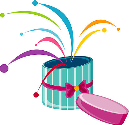 EPS 리본 일러스트 폭죽 선물 사람없음 장식 선물상자 상자 컬러풀 뚜껑 오픈 오브젝트 이벤트용품 생일선물 국내일러스트 컬러 이벤트 생일 파일형식 벡터