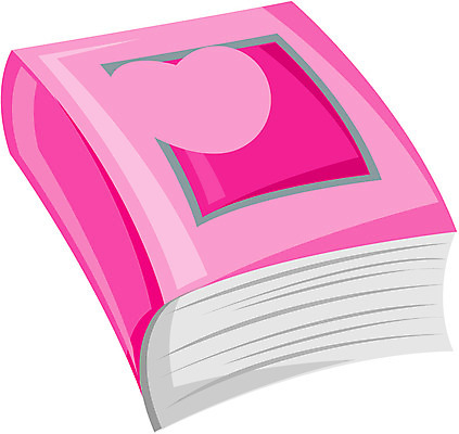 EPS 분홍색 컬러 일러스트 문구용품 사람없음 간행물 책 하트 오브젝트 한권 국내일러스트 모양 1 파일형식 벡터