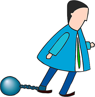 EPS 전신 클립아트 남자 일러스트 비즈니스 한명 서기 사람 20대 성인 비즈니스맨 묶기 감옥 갇힘 족쇄 죄수 남자만 남자한명만 성인남자만 청년만 청년남자만 청년남자한명만 성인한명만 성인남자한명만 성인만 국내일러스트 1 모션 청년 직장인 파일형식 벡터