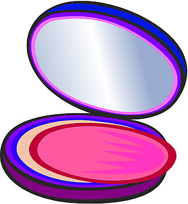 EPS 일러스트 사람없음 한개 화장 뷰티 화장품 거울 오픈 오브젝트 여성용품 파우더 트윈케익 파우더팩트 팩트 국내일러스트 1 파일형식 벡터