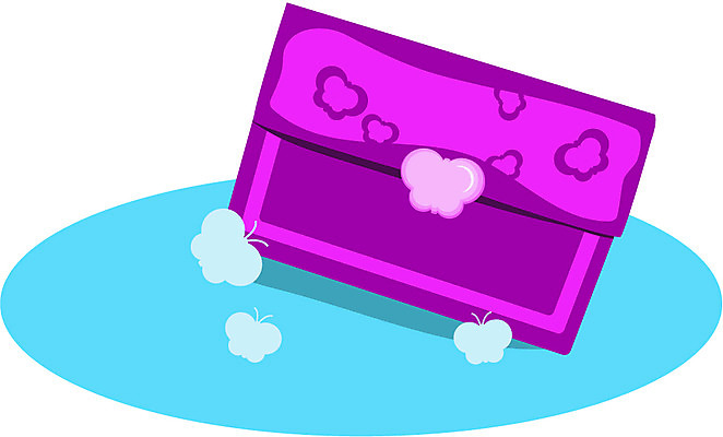 EPS 잡화 컬러 하늘색 나비 무늬 일러스트 사람없음 한개 보라색 지갑 오브젝트 여성용 나비무늬 나비문양 반지갑 국내일러스트 1 문양 곤충 파란색 파일형식 벡터