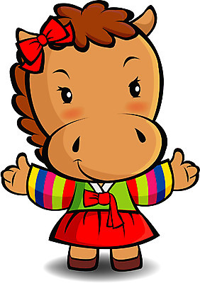 EPS 동물 척추동물 캐릭터 육지동물 일러스트 포유류 전통캐릭터 사람없음 가축 십이지신 운세 말_동물 전통의상 한복 신년캐릭터 말띠 말캐릭터 일러캐릭터 한국전통 전통 동물캐릭터 새해 파일형식 벡터