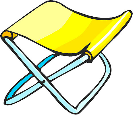 EPS 컬러 생활용품 의자 일러스트 사람없음 한개 노란색 놀이용품 낚시용품 오브젝트 접이식의자 접이식 국내일러스트 1 가구 낚시 파일형식 벡터