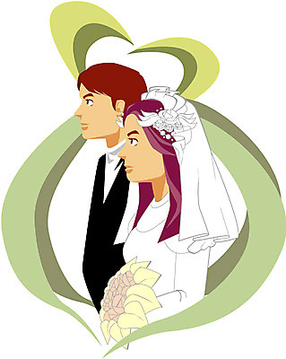 EPS 클립아트 부부 커플 여자 남자 부케 웨딩드레스 결혼 일러스트 결혼식 면사포 사랑 사람 정장 턱시도 상반신 두명 웨딩마치 국내일러스트 드레스 옷 감정 꽃다발 관계 이벤트 결혼소품 파일형식 벡터