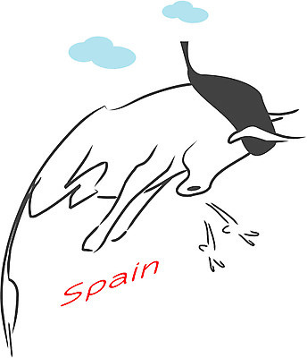 EPS 클립아트 동물 문자 척추동물 해외 육지동물 알파벳 영어 유럽 나라 야생동물 상징 외국문화 일러스트 포유류 사람없음 소 스페인 황소 소싸움 투우 지명 국내일러스트 문화 전통놀이 파일형식 벡터