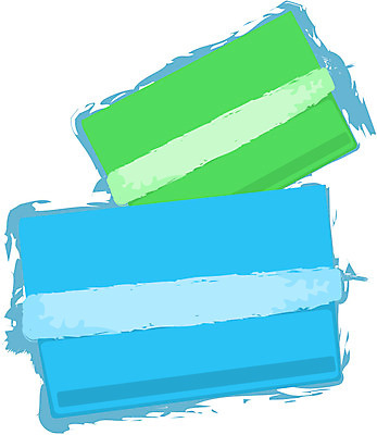 EPS 컬러 하늘색 일러스트 사람없음 초록색 금융 두개 신용카드 오브젝트 결제 금융거래 국내일러스트 2 경제 파란색 파일형식 벡터