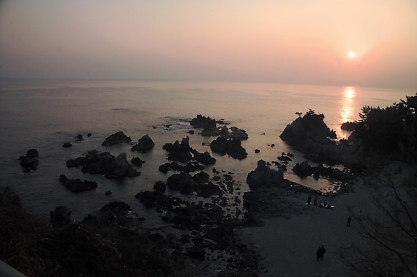포토 JPG 바다 백그라운드 자연 하늘 풍경 해변 사람없음 야외 일출 일몰 국내포토 노을 생태계 파일형식