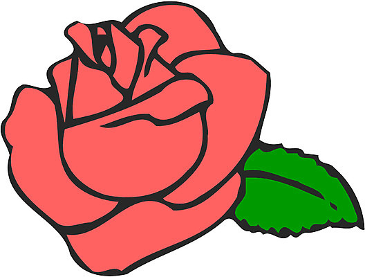 EPS 식물 꽃 컬러 한송이 일러스트 여름꽃 자연 사람없음 빨간색 초록색 장미 다홍색 국내일러스트 1 생태계 송이 파일형식 벡터 여름_계절