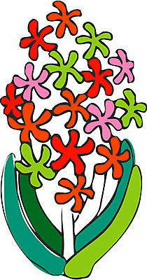 EPS 클립아트 식물 꽃 일러스트 사람없음 컬러풀 국내일러스트 컬러 파일형식 벡터