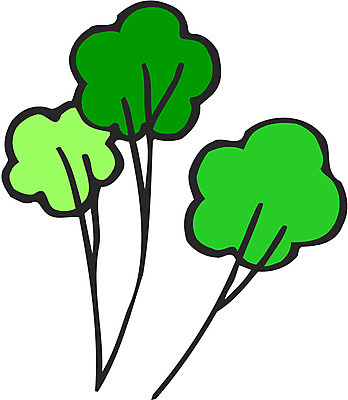 EPS 나무 식물 컬러 일러스트 사람없음 초록색 세그루 국내일러스트 3 파일형식 벡터