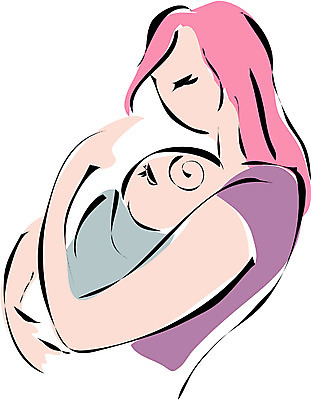 EPS 클립아트 여자 일러스트 가족 안기 엄마 사람 상반신 성인 두명 자녀 아기 모성애 여자만 국내일러스트 관계 모션 파일형식 벡터