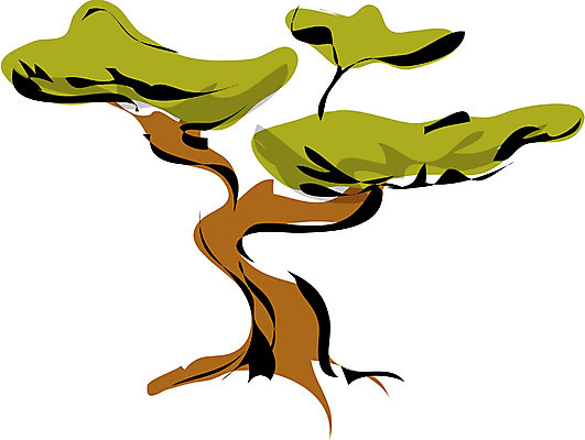 EPS 나무 식물 일러스트 한그루 사람없음 소나무 송 국내일러스트 1 파일형식 벡터