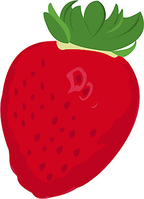 EPS 식물 음식 컬러 과일 일러스트 딸기 사람없음 빨간색 초록색 한개 국내일러스트 1 파일형식 벡터